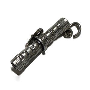 Danecraft Sterling Silver Diploma Charm Pendant 1 Inch